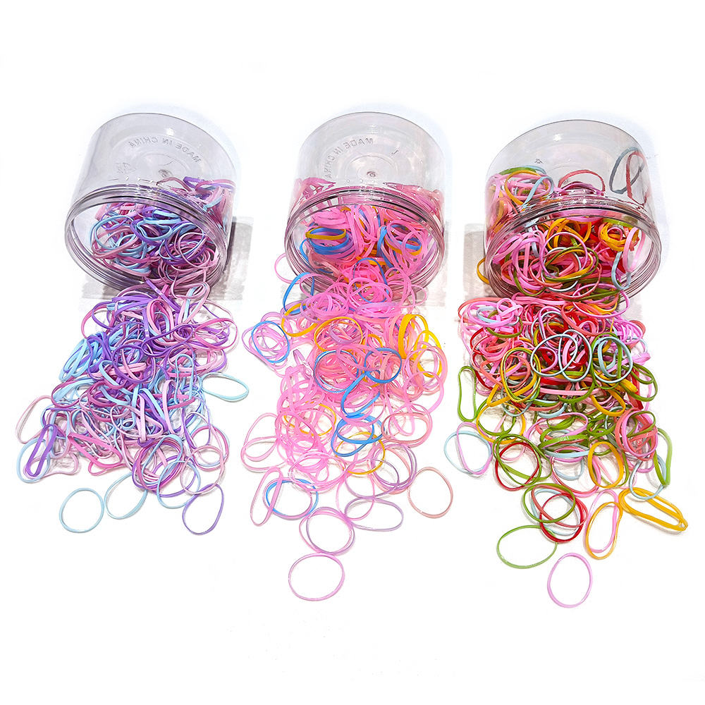 Disposable rubber bands, black high-elasticity hair bands, adult and children's hair ties, headwear, hair accessories, and girls' hair ties Application Scenario
