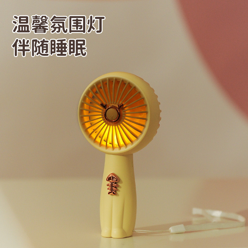 夏季新款/手持风扇/便携式/学生桌面/手拿/USB可充电/迷你/小风扇产品图