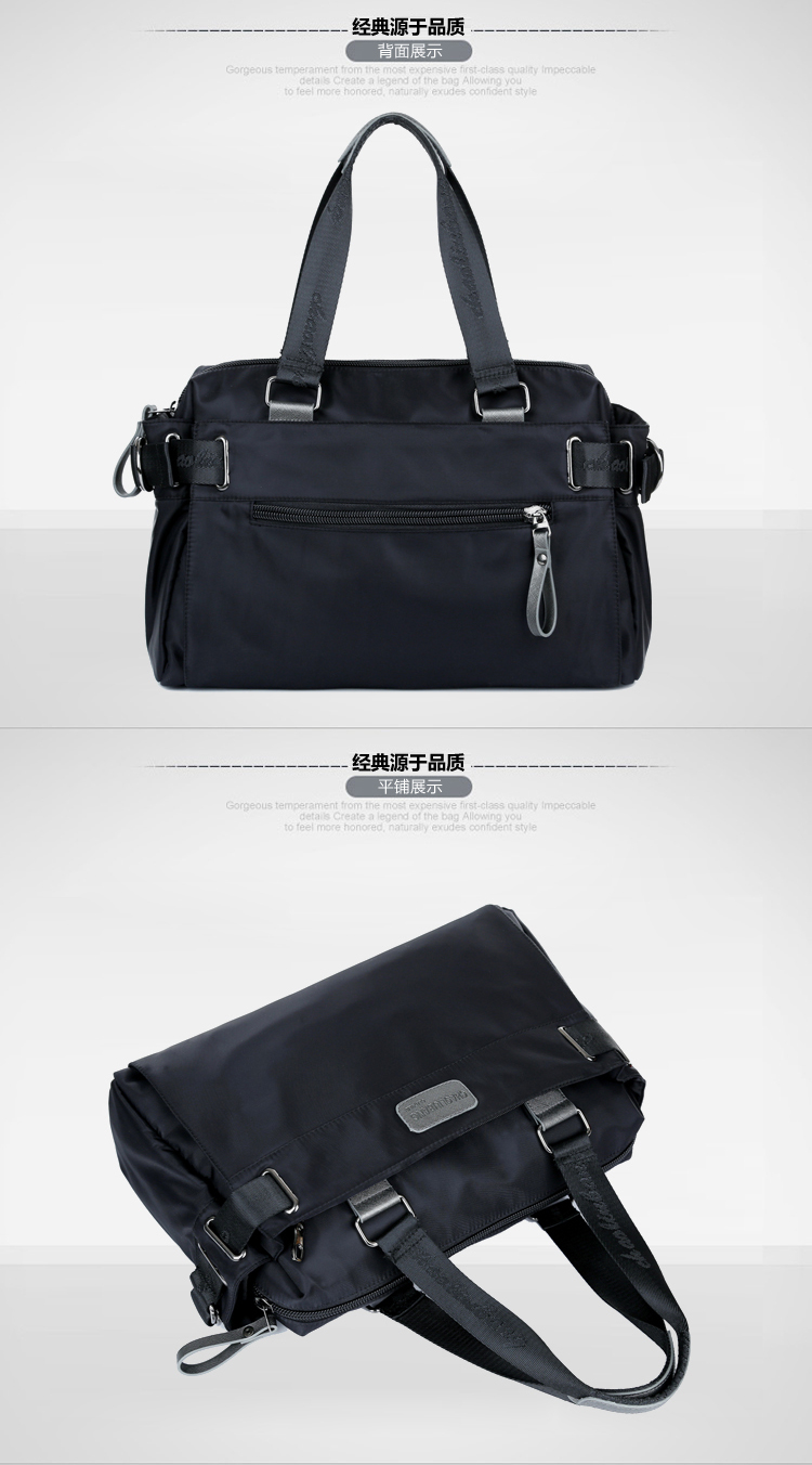 新款尼龙包潮撘时尚单肩包大容量休闲包简约斜挎包都市街头手提包详情25