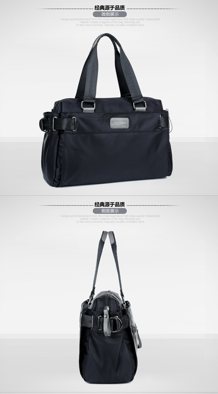 新款尼龙包潮撘时尚单肩包大容量休闲包简约斜挎包都市街头手提包详情24