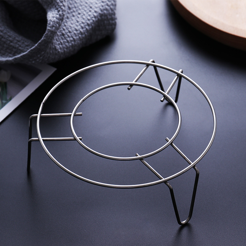 DF99831 Tripod non-magnetic steamer rack, kitchen stainless steel steamer rack, steamer rack, pot pad, non-magnetic multi-functional low and high feet kitchen storage rack, small tool DF Trading House details Picture
