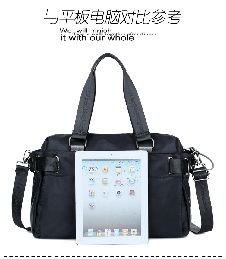 新款尼龙包潮撘时尚单肩包大容量休闲包简约斜挎包都市街头手提包详情20