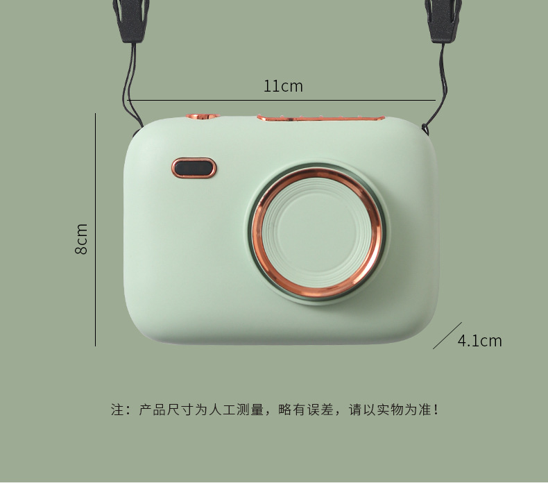 挂脖相机风扇USB充电网红同款小风扇便携式旅行风扇详情12