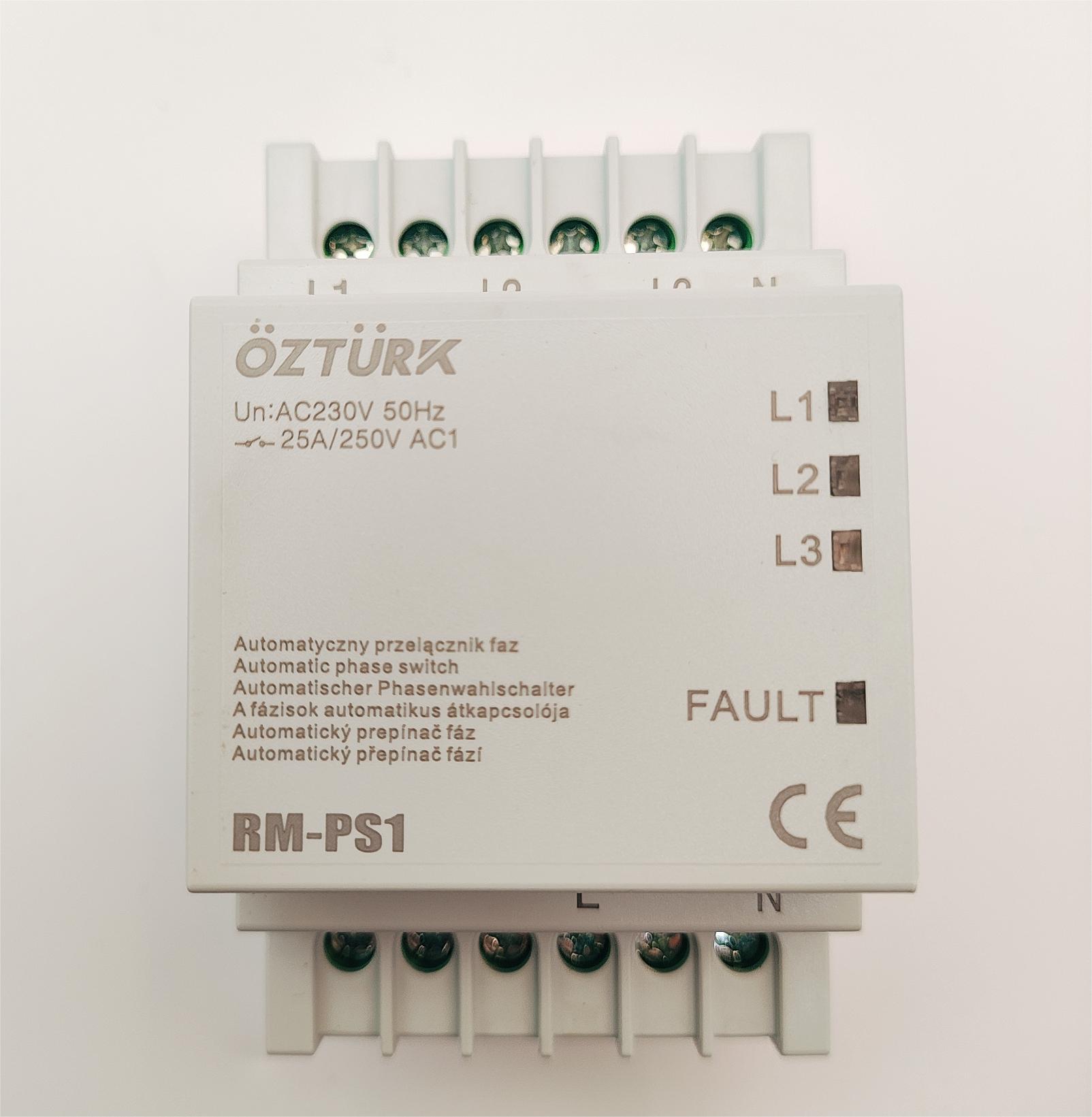 OZTURK相序保护继电器RM-PS1 25A 250V AC 50HZ