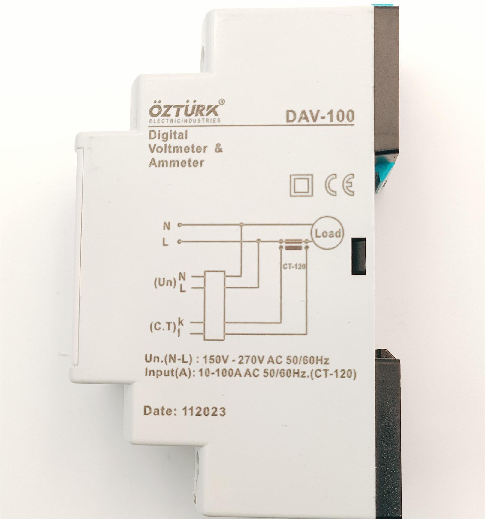 OZTURK voltmeter, ammeter, DAV-100 details Picture
