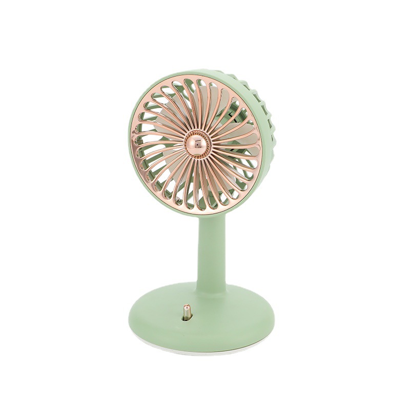 Retro light luxury desktop small fan with adjustable desktop Angle mini office dormitory Application Scenario