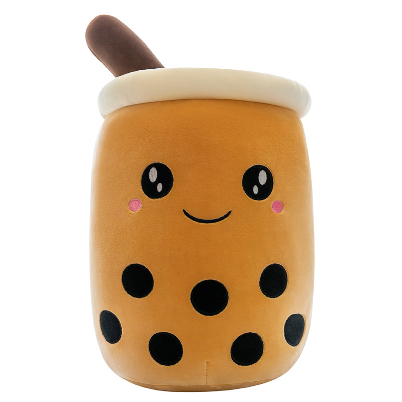 Artificial fruit milk tea cup throw pillow plush toy large pearl milk tea doll doll gift cross-border foreign trade Item Picture
