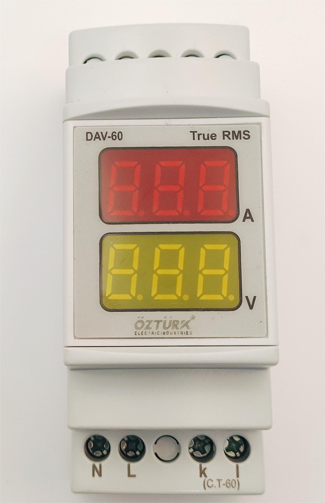 OZTURK voltmeter, ammeter, DAV-60 AC