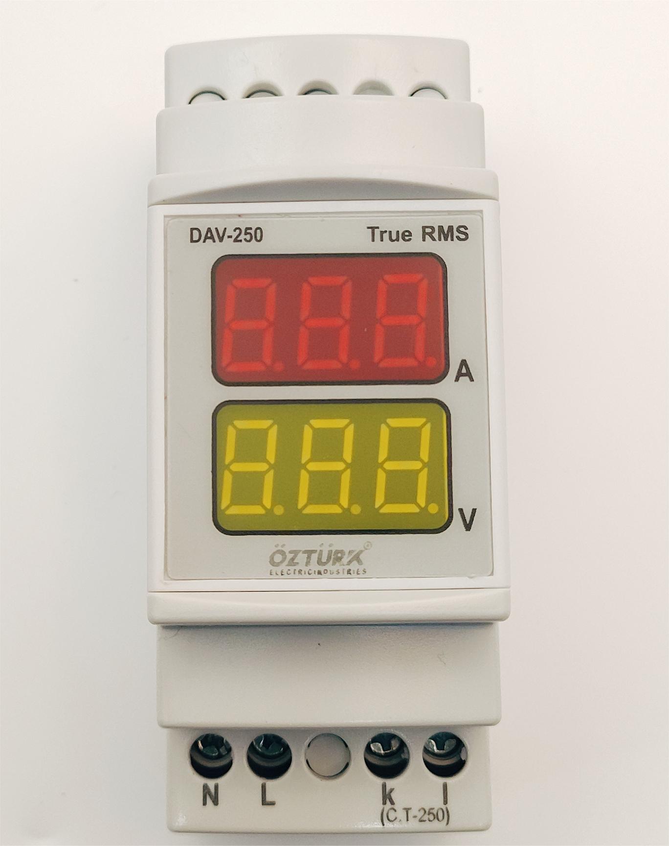 OZTUTK electricity meter, voltmeter and ammeter DAV-250