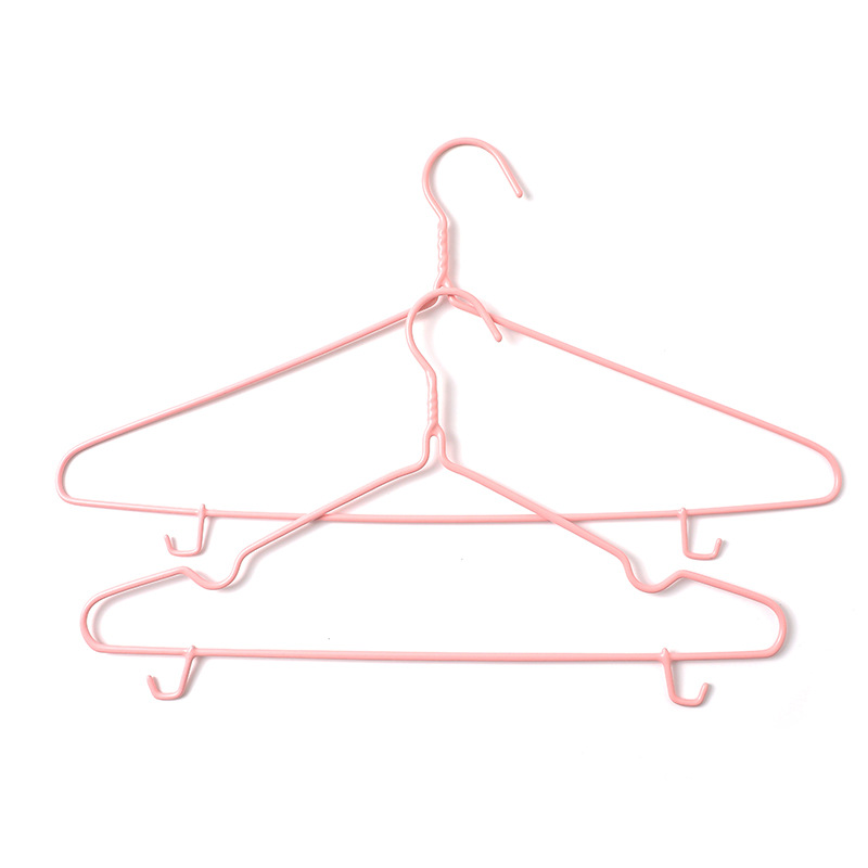 Hangers multifunctional sling impregnated powder molded into a person thick clothes rack clothing store household children's seamless clothes hanging Item Picture