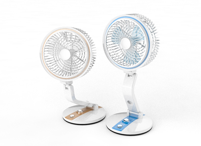 Multi-functional desktop mini folding charging fan, desktop usb wall-mounted home office, student dormitory night light pic 2