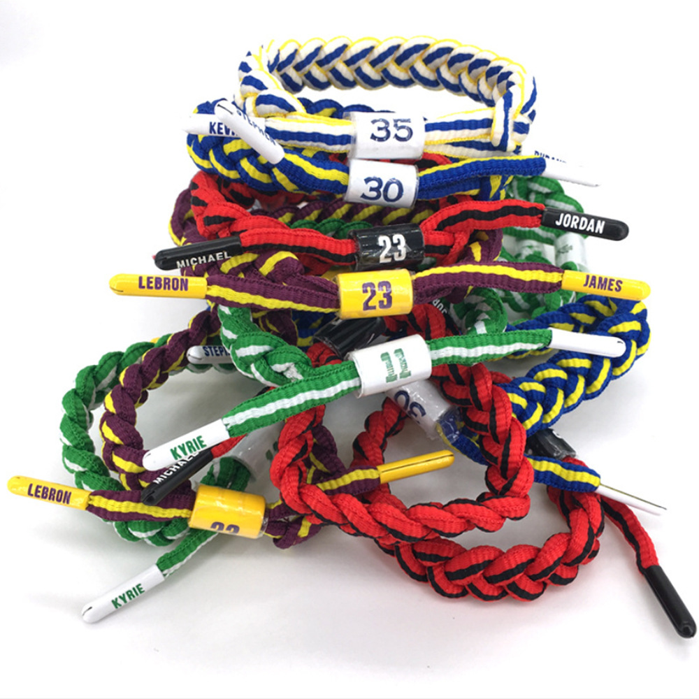 Little Lion nba star basketball bracelet Kobe, James Irving, Harden, Durant and Macy woven bracelet Application Scenario