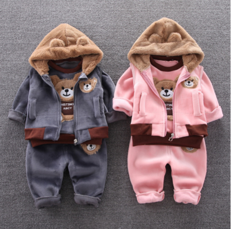 Children's clothing 2022 winter new children's clothing baby three-piece winter clothes for girls autumn boys suits Specification drawing