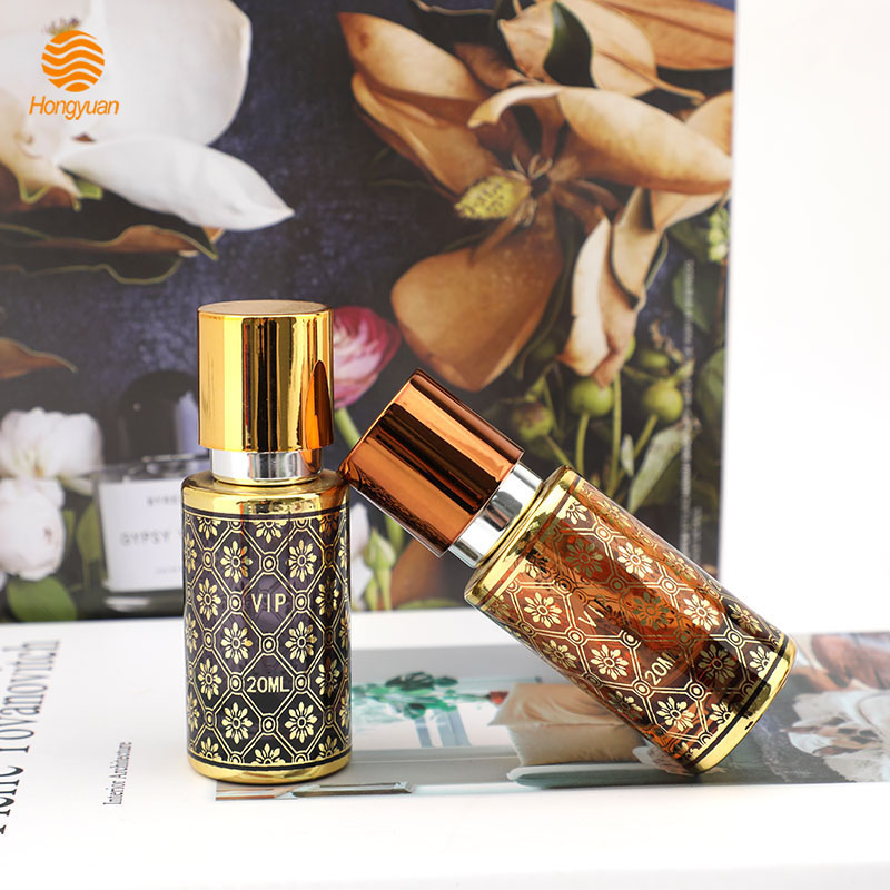 Factory wholesale glass perfume bottles, irregular round perfume bottles, 20ML portioning bottles, glass spray perfume bottles details Picture