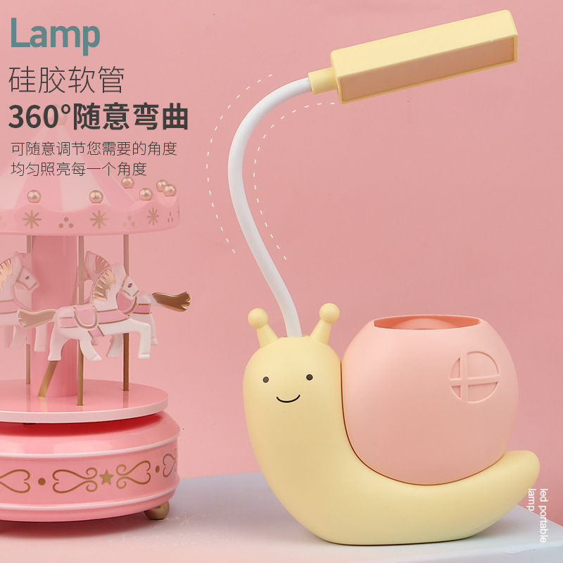 Spot cartoon rechargeable table lamp learning led eye protection table lamp creative dormitory student table lamp small gift wholesale Specification drawing