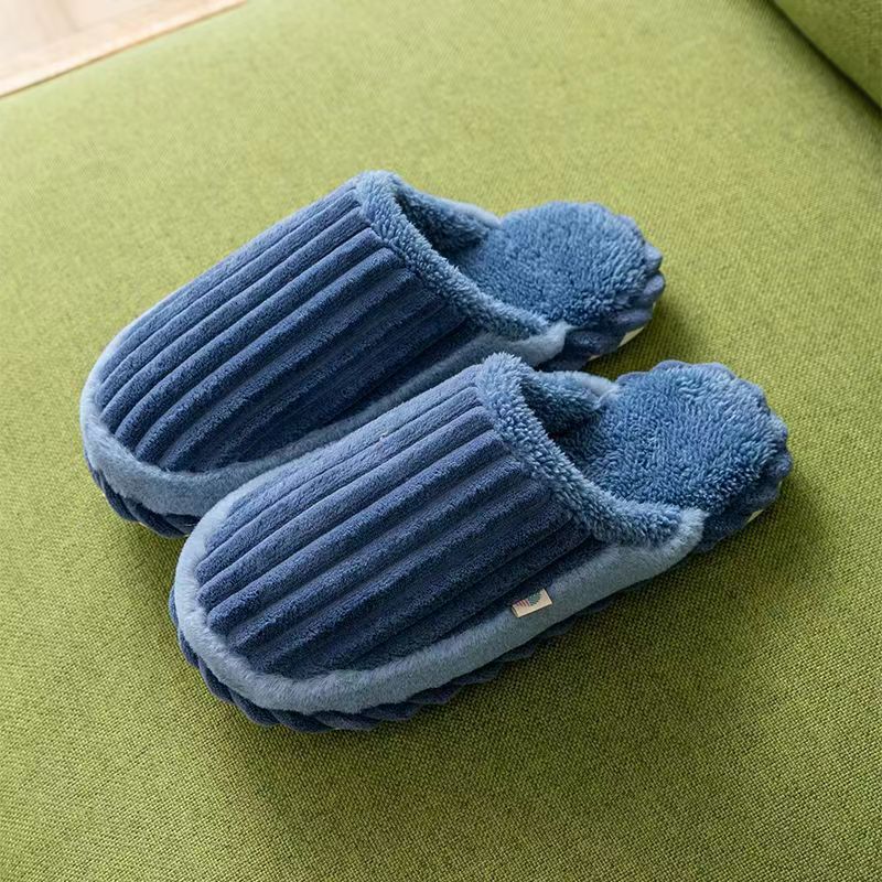 Autumn and winter new cotton slippers non-slip home indoor wooden floor soft bottom silent couples warm cotton slippers home Application Scenario