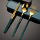 不锈钢便携餐具叉子勺子筷子套装韩式三件套户外礼品学生餐具套装图