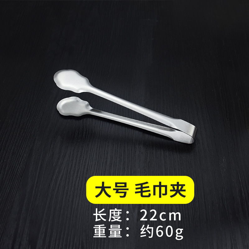 毛巾夹/不锈钢食品夹子/厨房烤肉烧烤煎牛排/家用防烫面包食物加厚/商用夹/DF TRADING HOUSE产品图