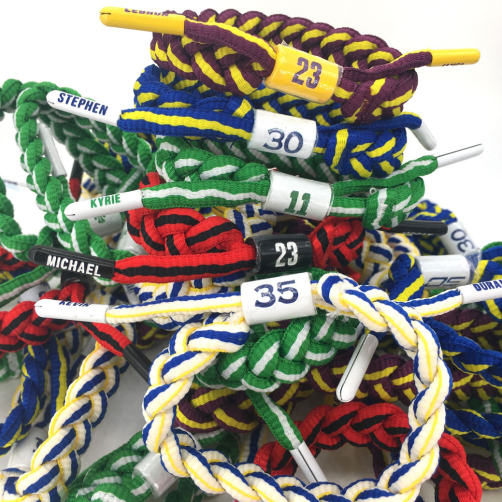Little Lion nba star basketball bracelet Kobe, James Irving, Harden, Durant and Macy woven bracelet Specification drawing