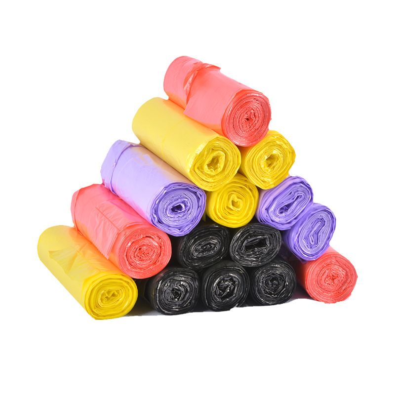 Garbage bags Household commercial office color garbage bags with roll-type garbage bags portable garbage bags Item Picture