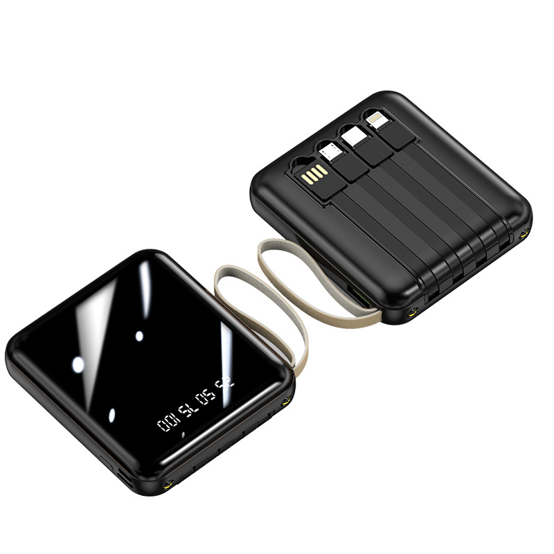 Wholesale mini charging treasure 20000 MA comes with line fast charge large capacity customized mobile power supply can be issued Item Picture