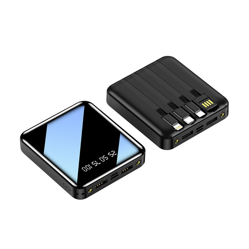 Charging bank wholesale 20000 mah with line large capacity mini fast charge mobile power gift printed logo Item Picture