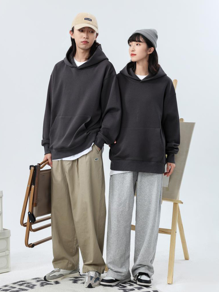 Manufacturers direct sales of heavy men and women plus fleece thick hoodie 2022 autumn and winter new hoodie women oversize Item Picture
