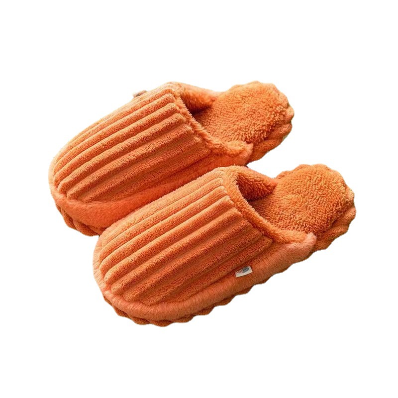 Autumn and winter new cotton slippers non-slip home indoor wooden floor soft bottom silent couples warm cotton slippers home Item Picture