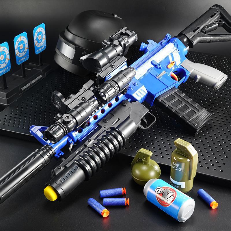 M416电动连发软弹儿童玩具枪男孩子机关枪玩具突击步枪吃鸡全详情图4