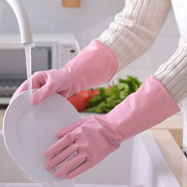 家务洗碗手套橡胶乳胶厨房清洁刷锅耐用洗衣服塑胶防水手套详情图1
