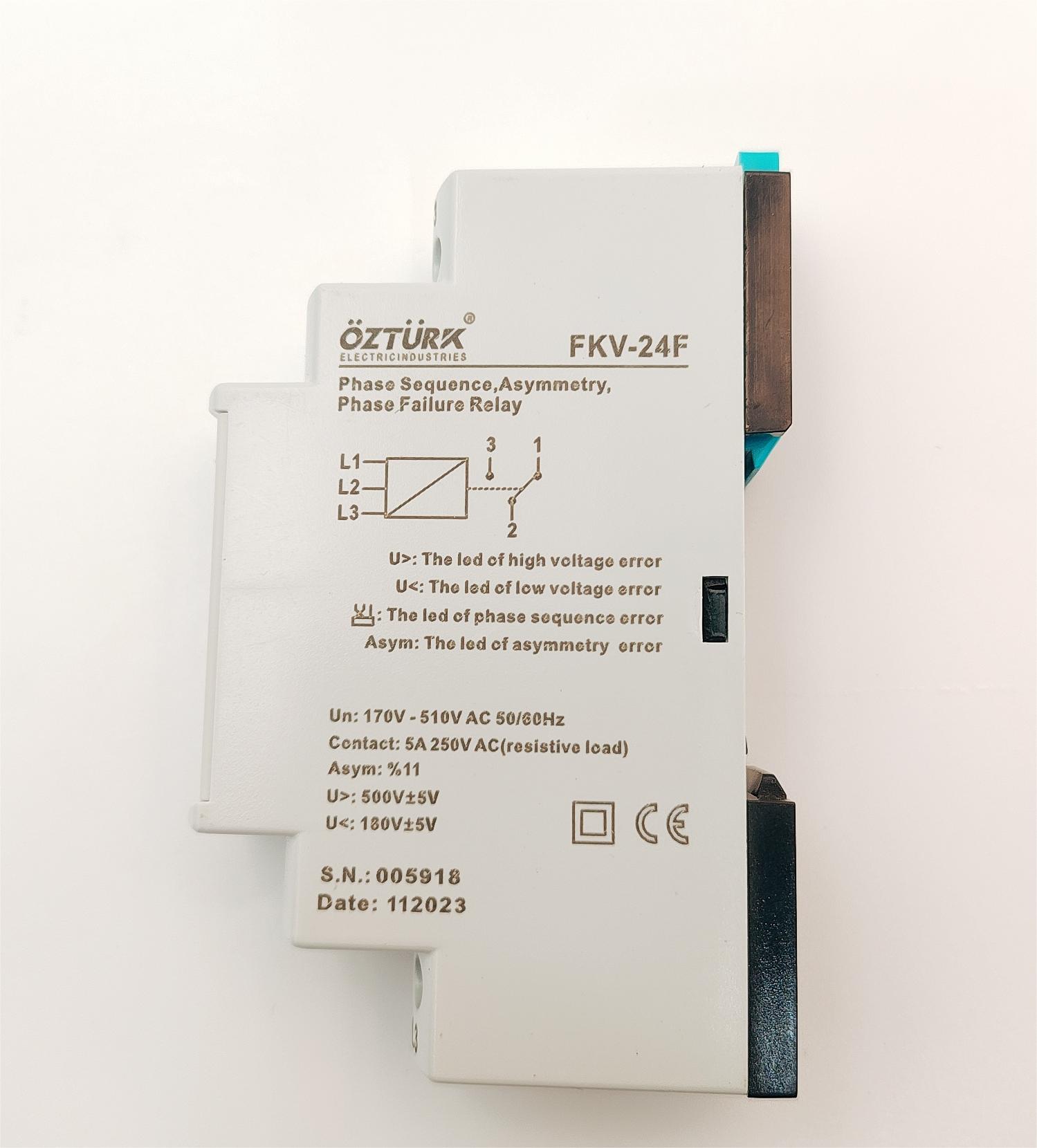 OZTURK phase sequence phase fault relay FKV-24F details Picture