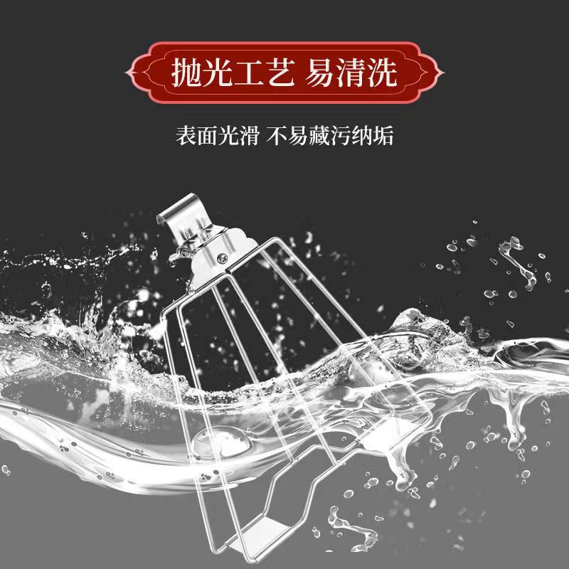 DF99445 steel wire coil clamp, thickened stainless steel duck clamp, duck hook, roasting board, duck frame, hand-torn iron plate duck clamp, commercial beer duck clamp, DF Trading House Specification image