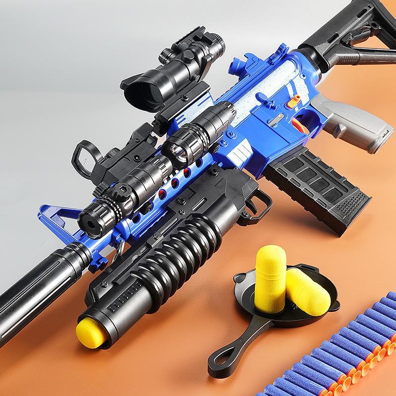 M416电动连发软弹儿童玩具枪男孩子机关枪玩具突击步枪吃鸡全详情图3