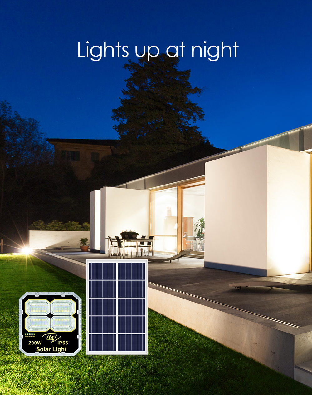 Solar Floodlight Iec-Ma200 Item Picture