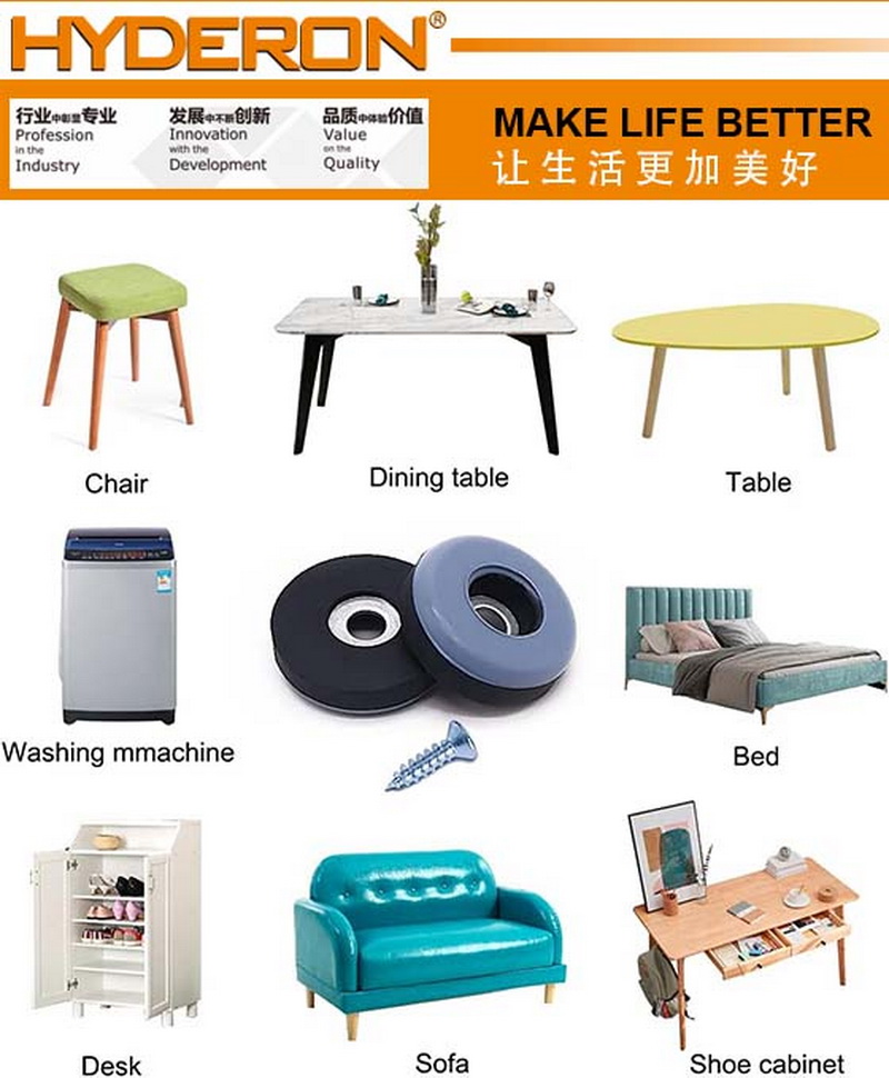 Huidelong Hardware [Factory Direct Sale] Sliding Pads with Screws, Washers, sliding Pads, Furniture Pads Specification image
