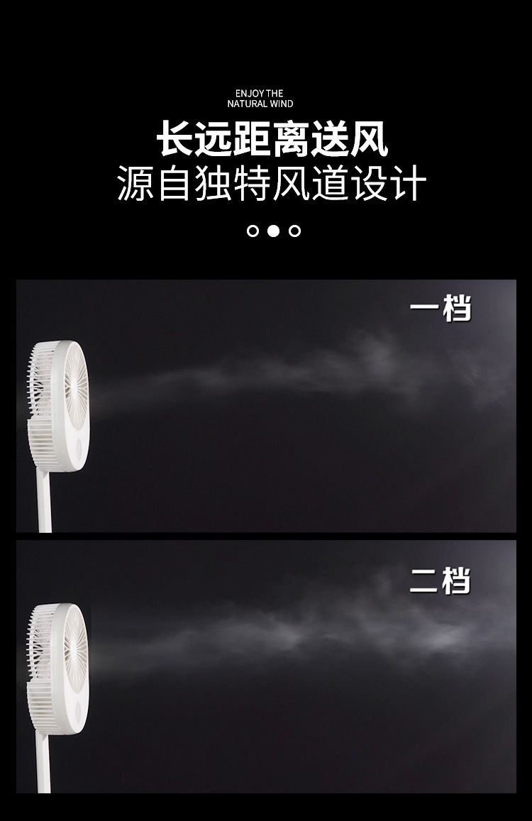 Desktop fan, office, home, dormitory, desktop portable, silent, usb charging, foldable small fan pic 7