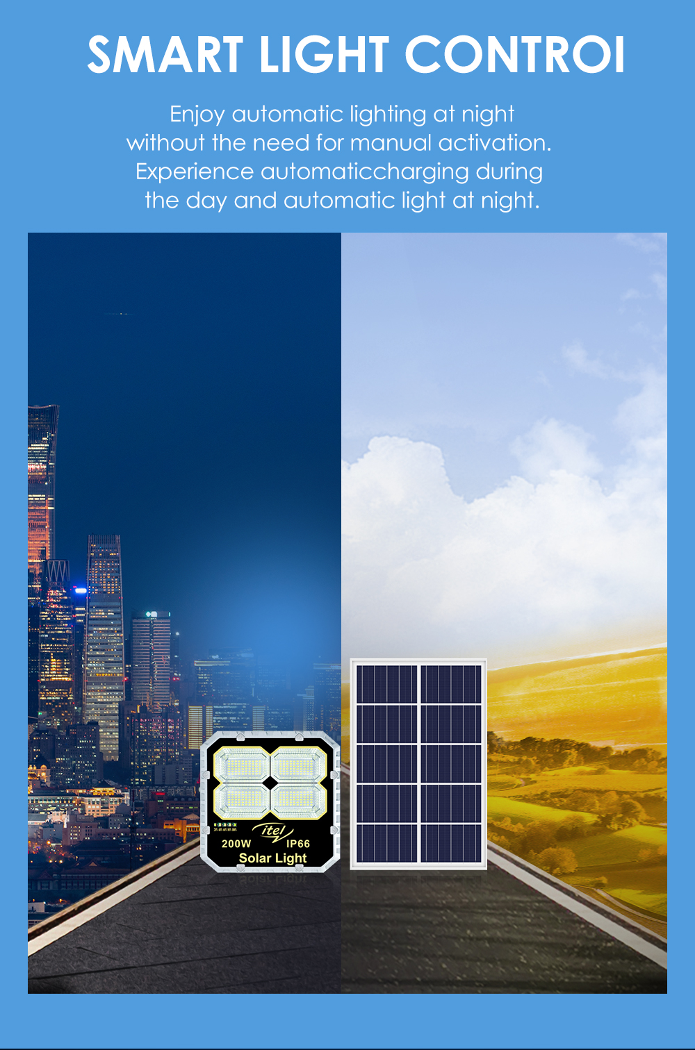 Solar Floodlight Iec-Ma200 details Picture