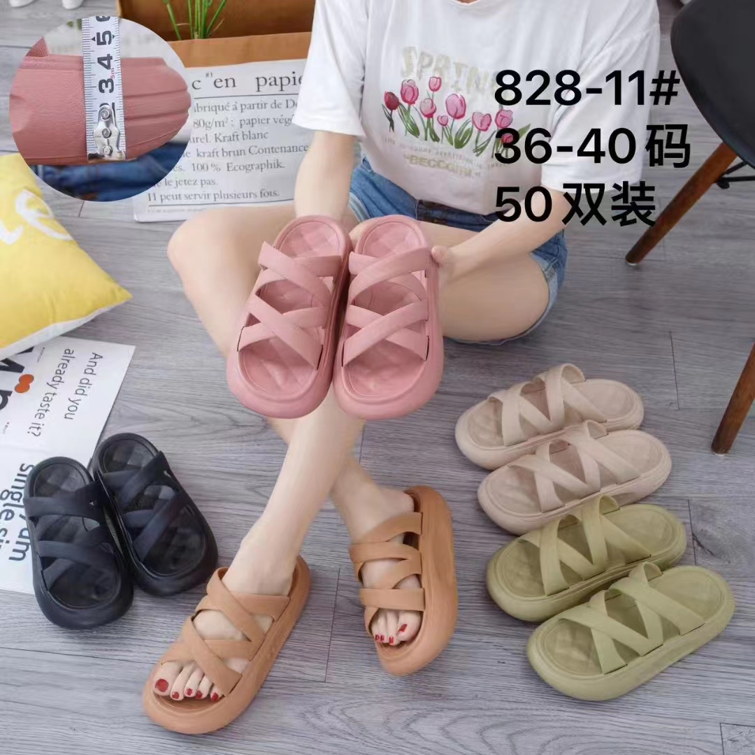 New foreign trade sandals for women, summer flat clogs, slip-on feel, outerwear, beach breathable EVA Application Scenario