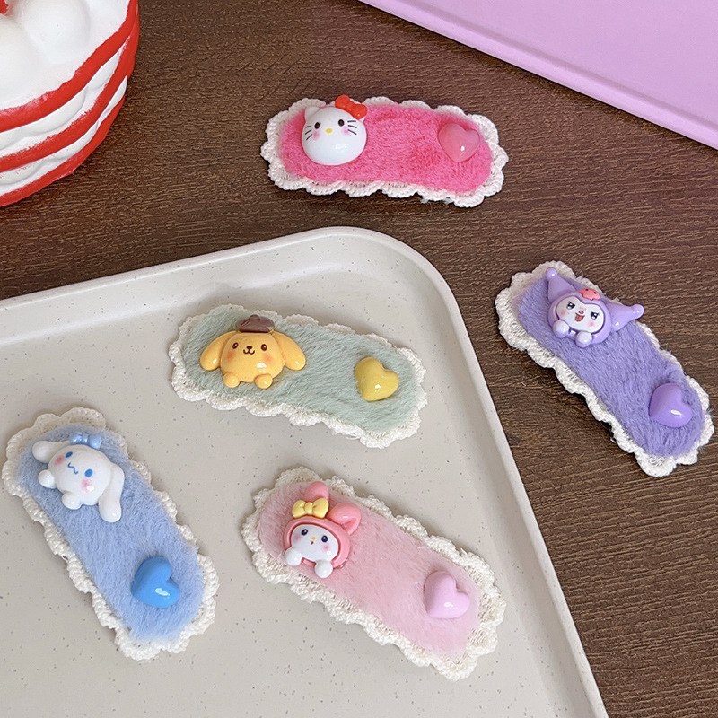 The new autumn and winter plush bb clip is cute, cartoonish, sweet and girlish. It features a high appearance level and a fresh and clean fringe clip Specification image