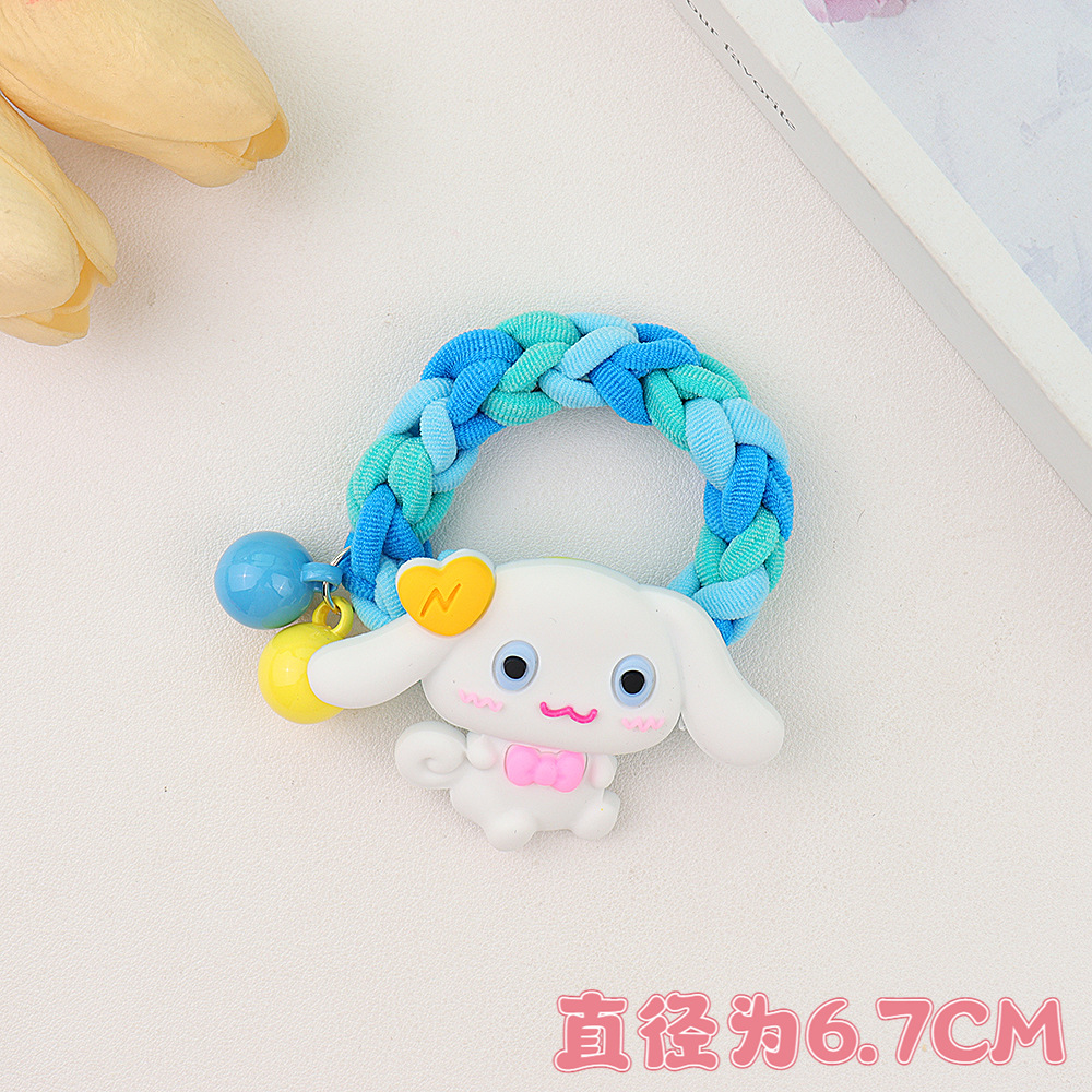 Cute dopamine cartoon rubber band, high-elasticity hair band, durable headband, new ponytail style Item Picture