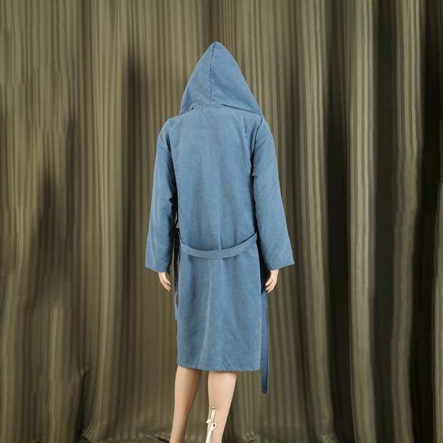 Double-sided fleece bathrobe, ultra-fine fiber changing cape, surfing suit, moisture-absorbing and quick-drying, light and portable, plain hooded bath towel, home swimming bathroom hooded bathrobe, sports quick-drying coat, duet, wearable bath towel detail image 11