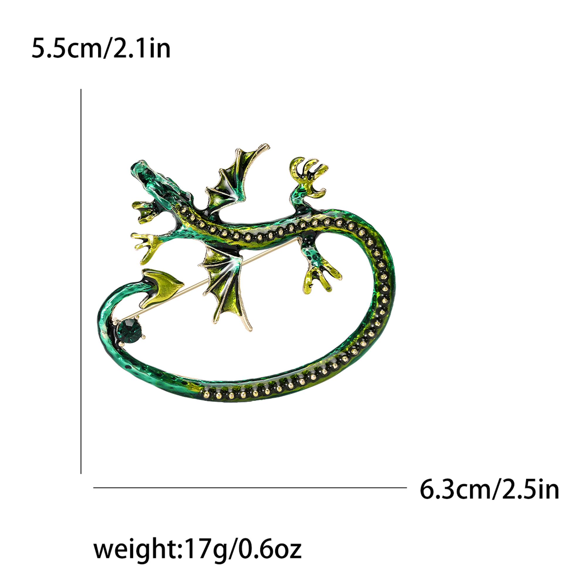 Ziyang Accessories 2023 New Chinese-style oil-drop Long Tail Dragon brooch, high-end women's personalized and fashionable brooch, elegant brooch, coat cardigan with accessories Factory direct sales Application Scenario