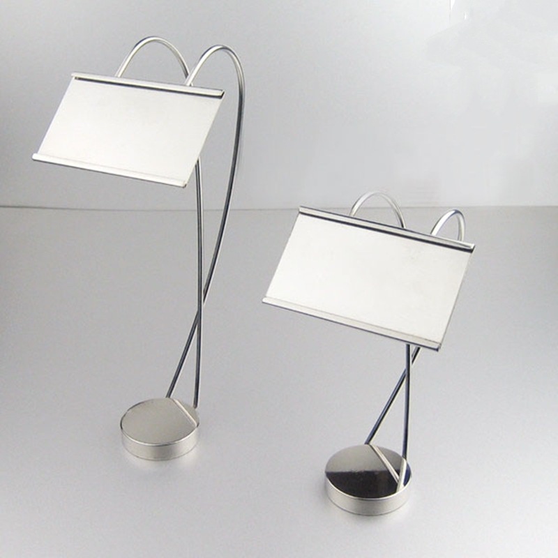 不锈钢交叉型餐牌座/菜牌展示牌架/餐桌牌不锈钢明档/菜品价格牌餐厅/DF TRADING HOUSE产品图