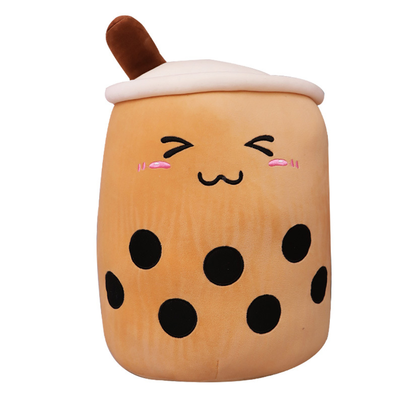 茶杯/装饰/娃娃/珍珠奶茶/奶茶/玩偶/毛绒玩具/公仔/茶/抱枕靠垫白底实物图