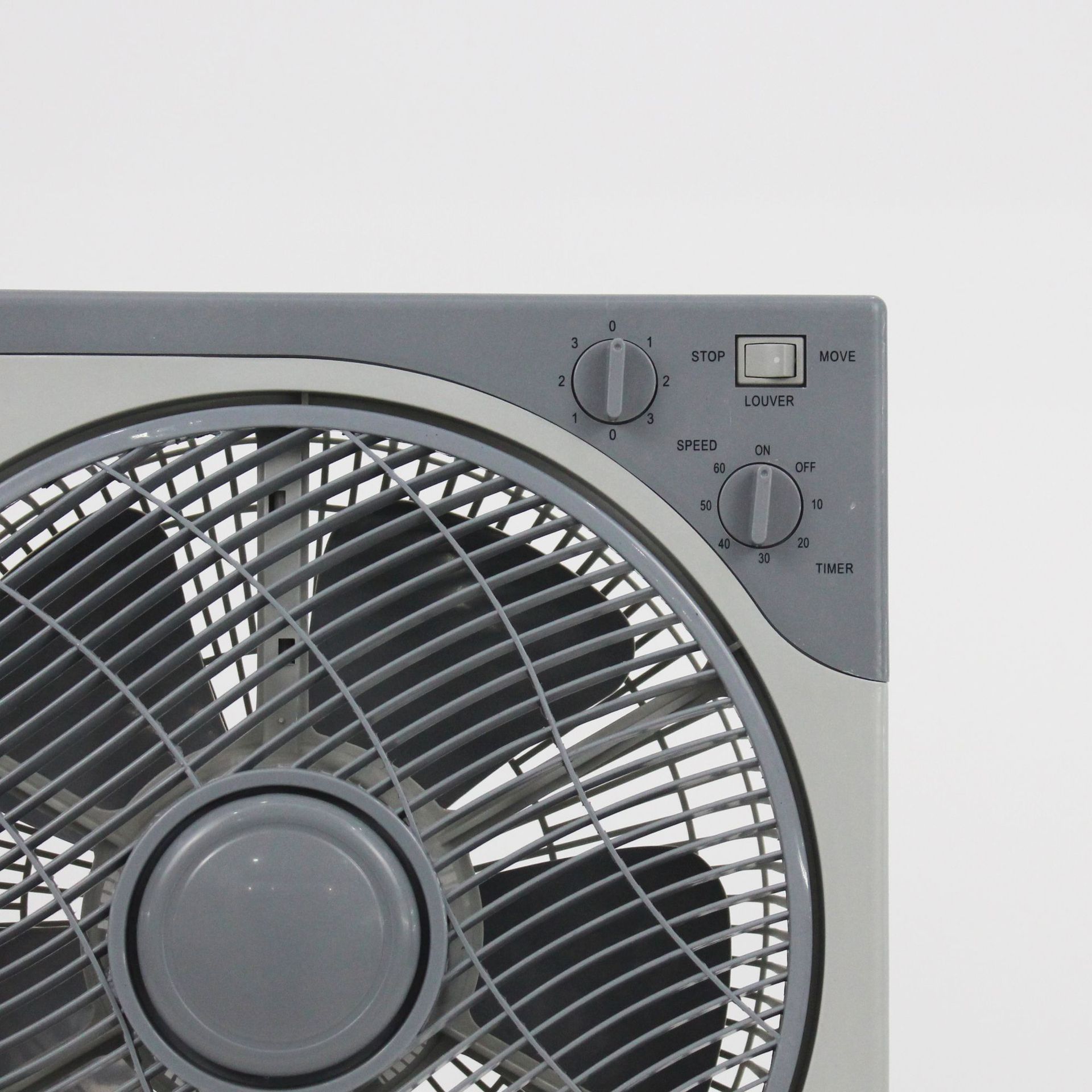12-inch household table fan, rotating fan, light sound table fan, good fortune fan, square corner fan details Picture