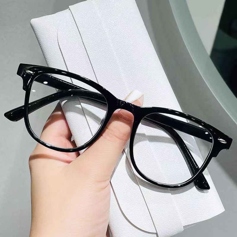 防蓝光眼镜框网红时尚米钉平光镜 可配近视韩版素颜眼镜详情图2