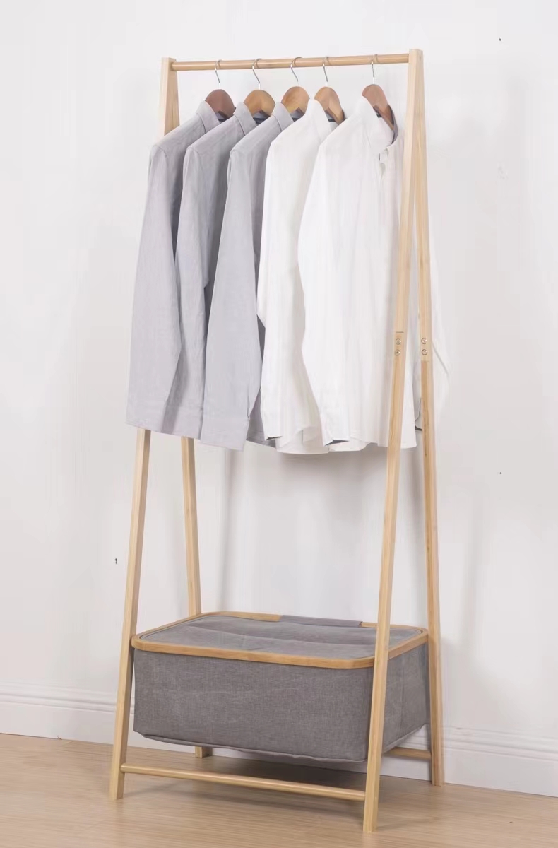 Floor-standing clothes drying rack, bedroom hanging rack, modern internet-famous household coat rack, simple balcony storage rack pic 5