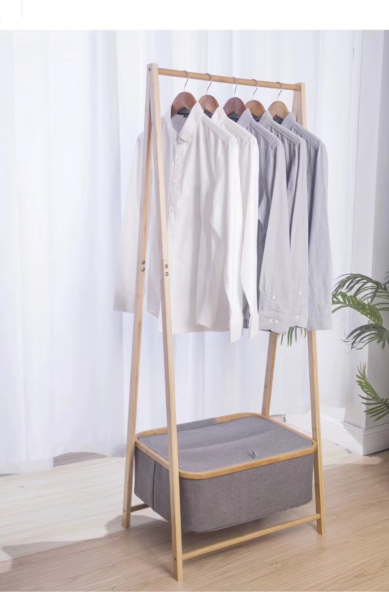 Floor-standing clothes drying rack, bedroom hanging rack, modern internet-famous household coat rack, simple balcony storage rack pic 1