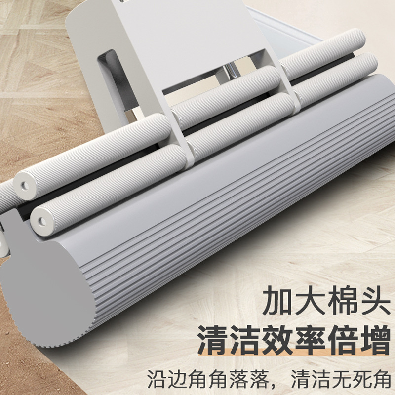 Sponge mop household hand free wash lazy one mop clean mop roller absorbent squeezes rubber cotton floor mop cloth wholesale Application Scenario