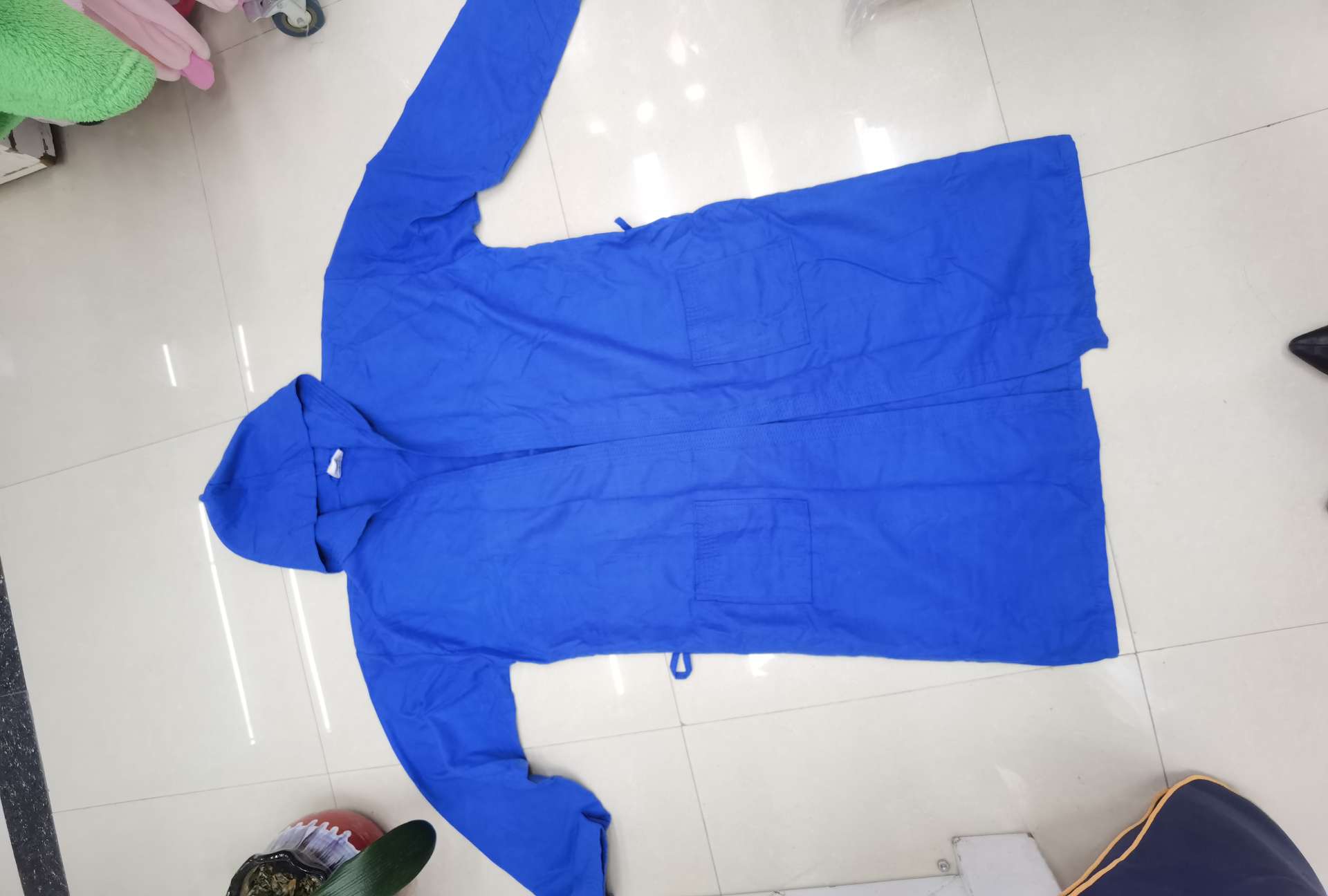 Double-sided fleece bathrobe, ultra-fine fiber changing cape, surfing suit, moisture-absorbing and quick-drying, light and portable, plain hooded bath towel, home swimming bathroom hooded bathrobe, sports quick-drying coat, duet, wearable bath towel detail image 5